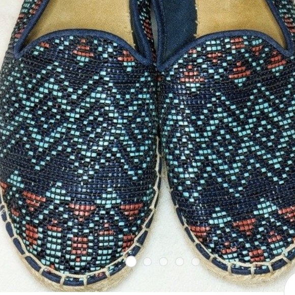 DV by Dolce Vita  Woven Navy Aztec Espadrilles 6 - Picture 3 of 8